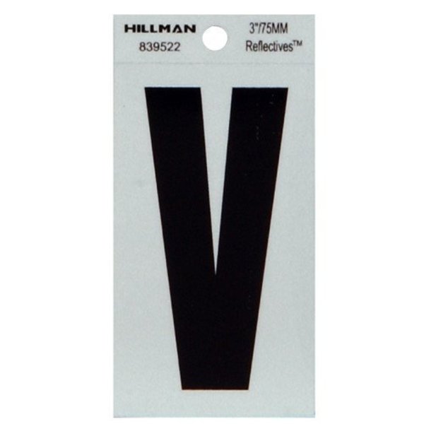 Hillman 3" Blk V Thin Adhesive 839522
